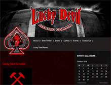 Tablet Screenshot of luckydevilbrewery.com